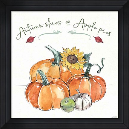 Framed Country Harvest III Print
