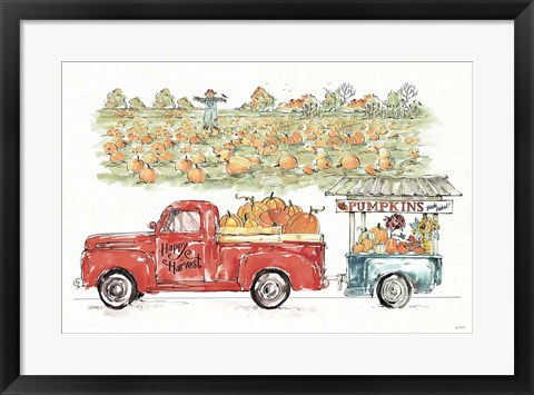 Framed Country Harvest II Print