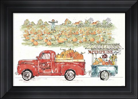 Framed Country Harvest II Print
