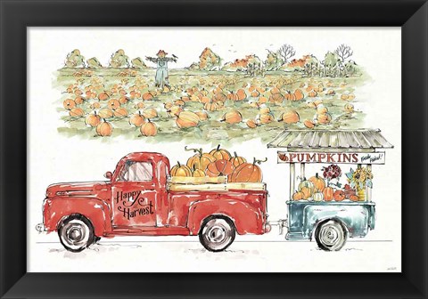 Framed Country Harvest II Print