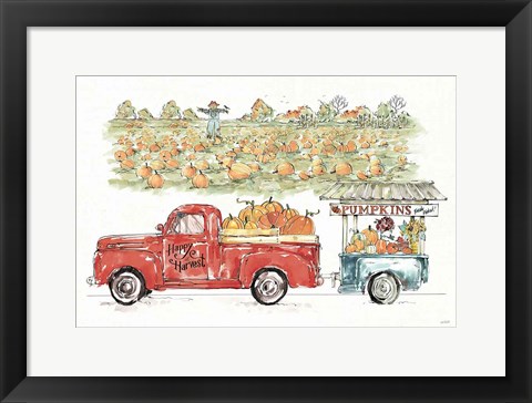 Framed Country Harvest II Print