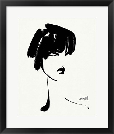 Framed Brush Portrait III Print