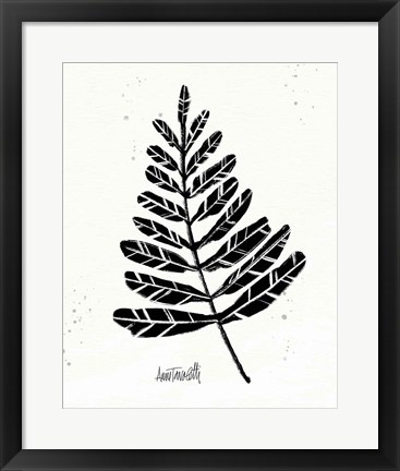 Framed Botanical Sketches II Print