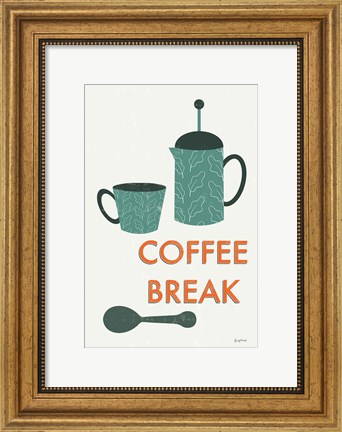 Framed Retro Kitchen Coffee II Print