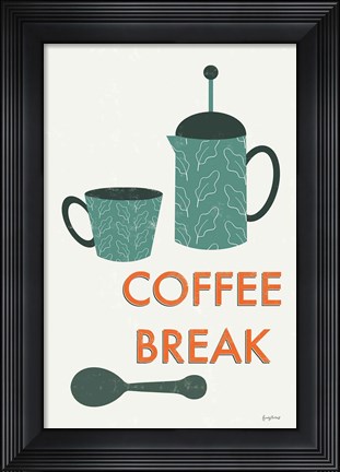 Framed Retro Kitchen Coffee II Print