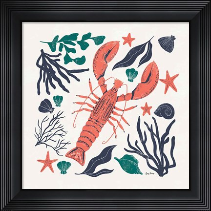 Framed Coastal Reef III Print