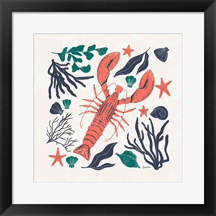 Framed Coastal Reef III Print