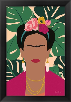 Framed Frida Kahlo I Palms No Distress Print