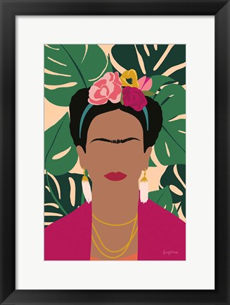 Framed Frida Kahlo I Palms No Distress Print