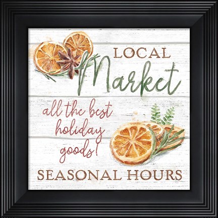 Framed Seasonal Market VII Print