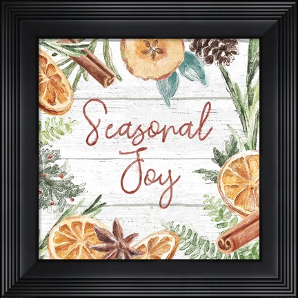 Framed Seasonal Market V Print
