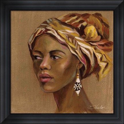 Framed African Beauty II Print