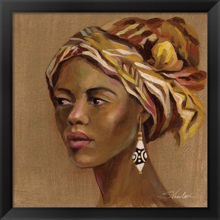 Framed African Beauty II Print