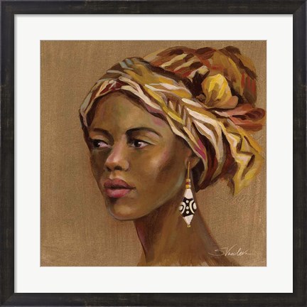 Framed African Beauty II Print