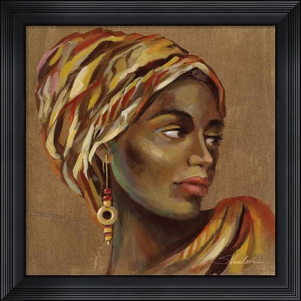 Framed African Beauty I Print