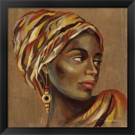 Framed African Beauty I Print