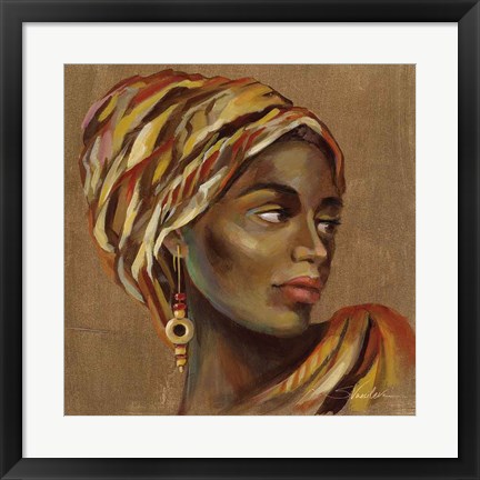 Framed African Beauty I Print