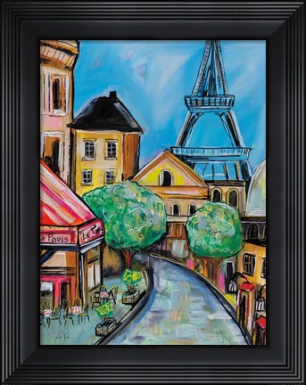 Framed Paris Evening II Print