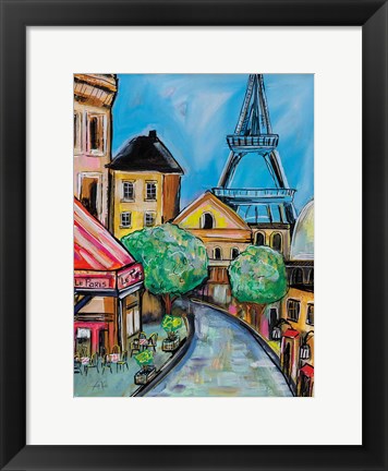 Framed Paris Evening II Print