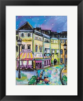 Framed Paris Evening I Print