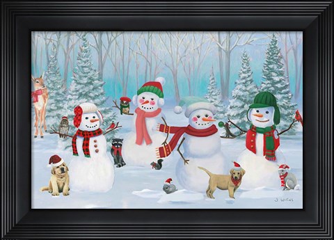 Framed Dressed for Christmas V Print