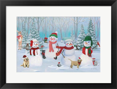 Framed Dressed for Christmas V Print