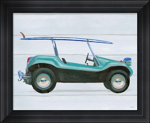Framed Beach Ride IX Print