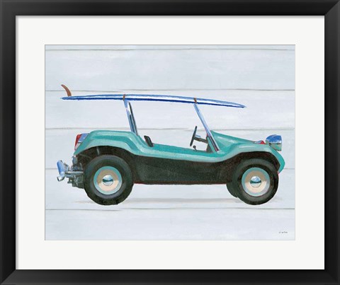 Framed Beach Ride IX Print