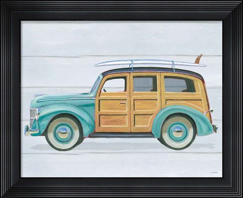 Framed Beach Ride VIII Print