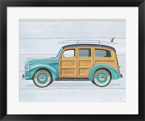 Framed Beach Ride VIII Print