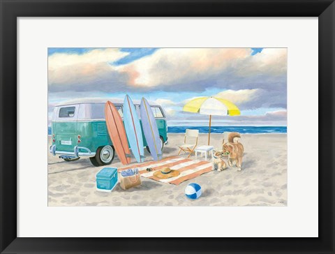 Framed Beach Ride II Print