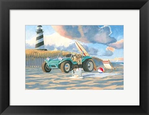 Framed Beach Ride IV Print