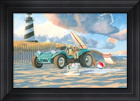 Framed Beach Ride IV Print