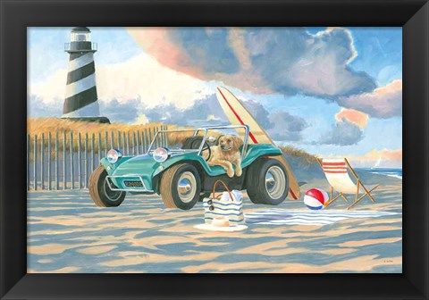 Framed Beach Ride IV Print