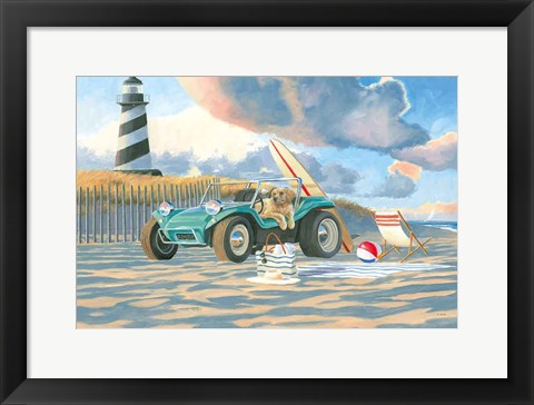 Framed Beach Ride IV Print