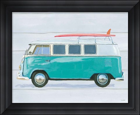 Framed Beach Ride X Print