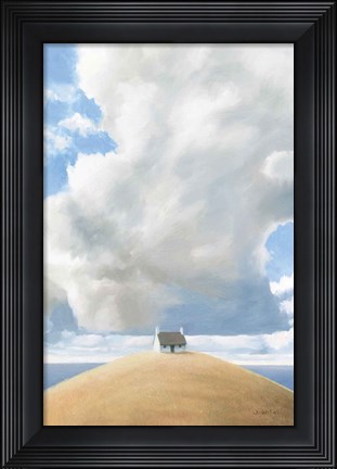 Framed House on the Hill Print