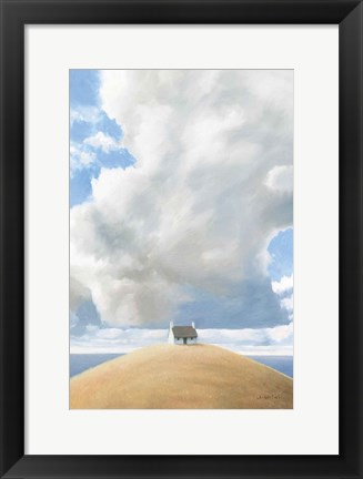 Framed House on the Hill Print