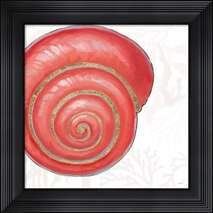 Framed Shimmering Shells VII Print