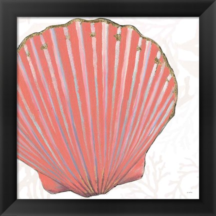 Framed Shimmering Shells XI Print