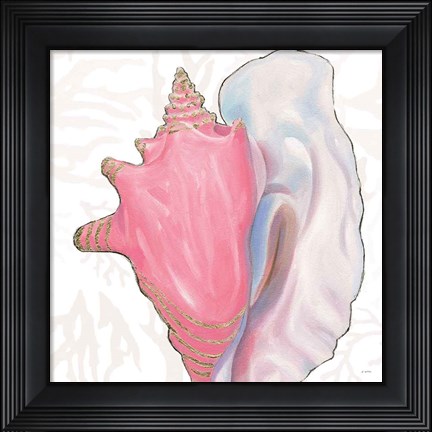Framed Shimmering Shells XII Print