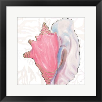 Framed Shimmering Shells XII Print