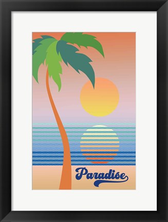 Framed Paradise Clean Print