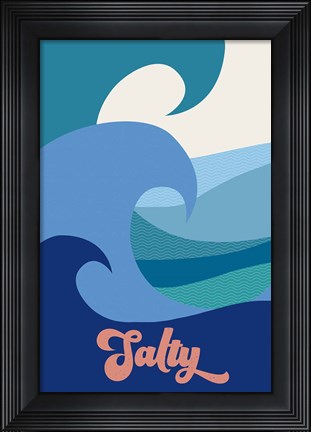 Framed Salty Clean Print