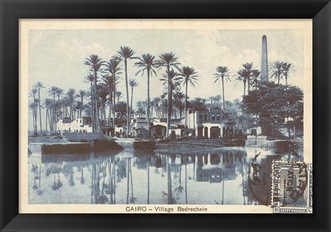 Framed Cairo Village Print