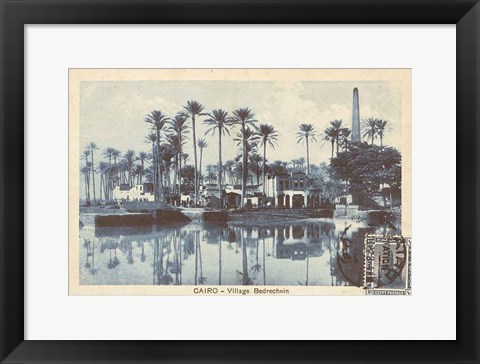 Framed Cairo Village Print