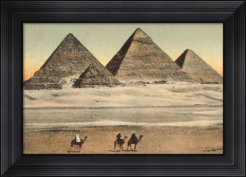 Framed Cairo Pyramids Print
