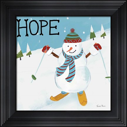 Framed Snowman Snowday V Print