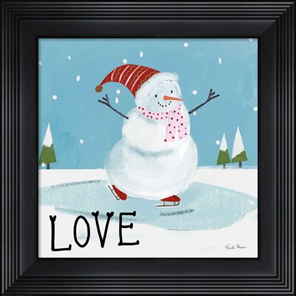 Framed Snowman Snowday IV Print