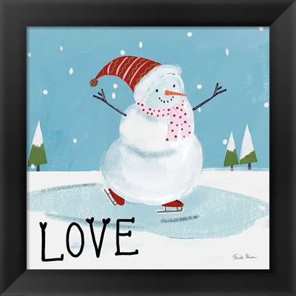 Framed Snowman Snowday IV Print